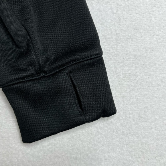 Puma Girls Small Black Pink Sparkle Rhinestone Zip Up Jacket Thumb Holes - Picture 13 of 13